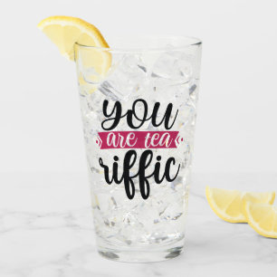 Verre amateurs de thé glacé mignon