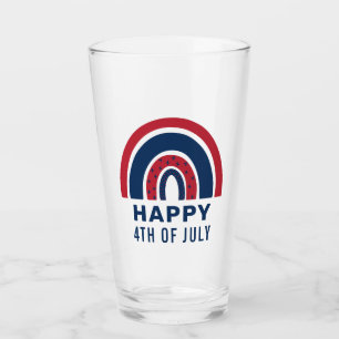 Verre American Rainbow USA Independence Day 4 juillet