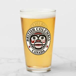 Verre Amérindien Noir Haida Art Peau de pleurs