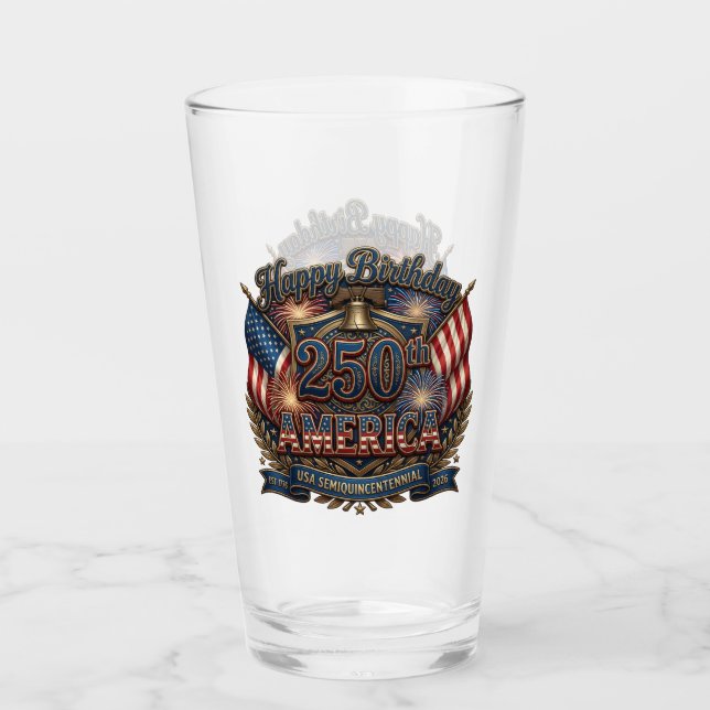 Verre Amérique 250 Semiquincentenaire  (Devant)