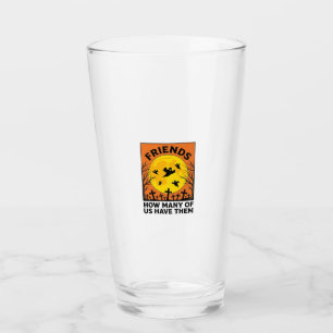 Verre Amis fantômes d'Halloween Drôle d'horreur vintage_