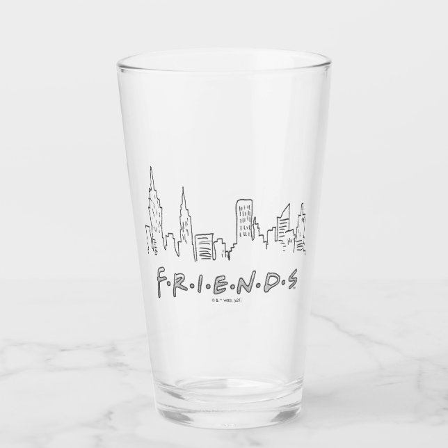 Verre AMIS™ | Silhouette de New York (Devant)