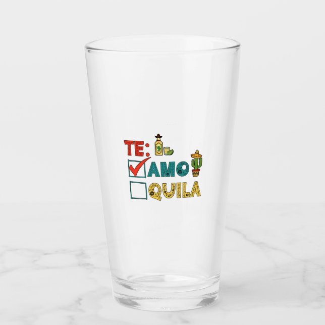 Verre Amo Tequila Cinco De Mayo Drôle (Devant)