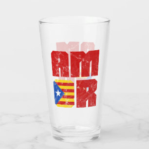 Verre Amor Catalan Love, Catalogne Estelada Drapeau