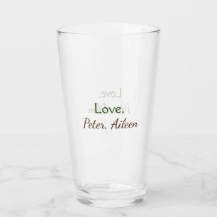 Verre amour ajouter un nom simple texte modifiable minim