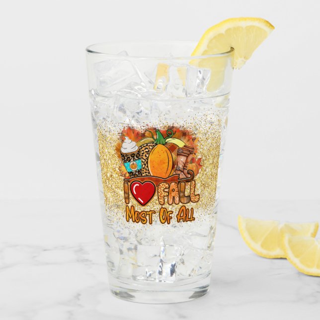 Verre Amour Automne Personnaliser (Dos glace)