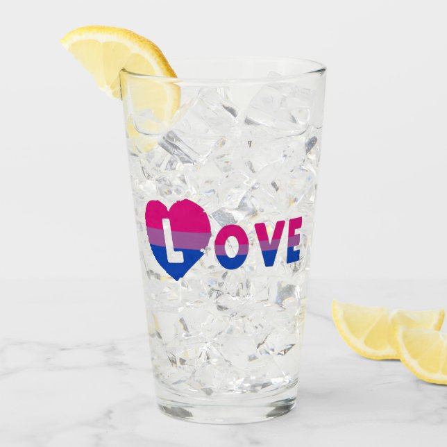 Verre AMOUR Bisexuel (Devant glace)
