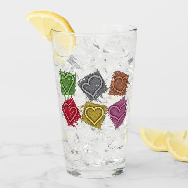 Verre Amour carré (Devant glace)
