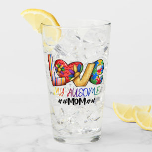 Verre Amour Maman Sensibilisation sur l'autisme pour les
