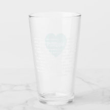 Amour multilingue Tumbler Mint Blue Custom Design