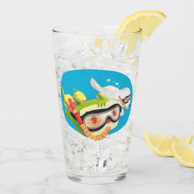 Verre Amour sous-marin (Dos glace)