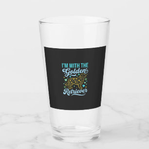 Verre Amoureux de Golden Retriever Motif Crâne Halloween