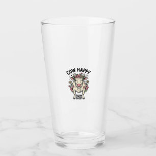 Verre Amoureux de vaches mignonnes Art animalier de ferm