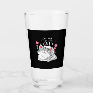 Verre Amoureux des chats Juste Une Fille Qui Aime Le Cha