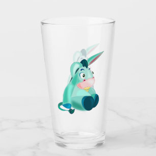 Verre amusant avec âne de bébé - Peinture