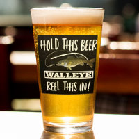 Amusant Beer Walleye Pêcheur Pêcheur Poisson