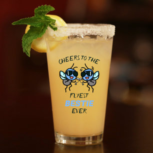 Verre Amusant jeu de volée à la fois meilleur ami heureu