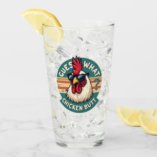 Verre Amusant Retro Beurre De Poulet Conception De Plais