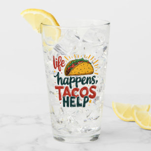 Verre Amusant Taco Lover Fiesta Humour de nourriture Art