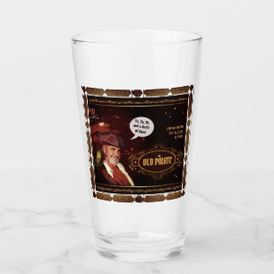 Verre Ancien rhum pirate (personnalisable en texte)