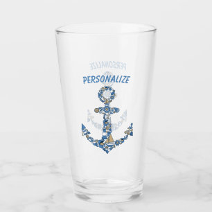 Verre Ancre de voilier nautique Phare inhabituel