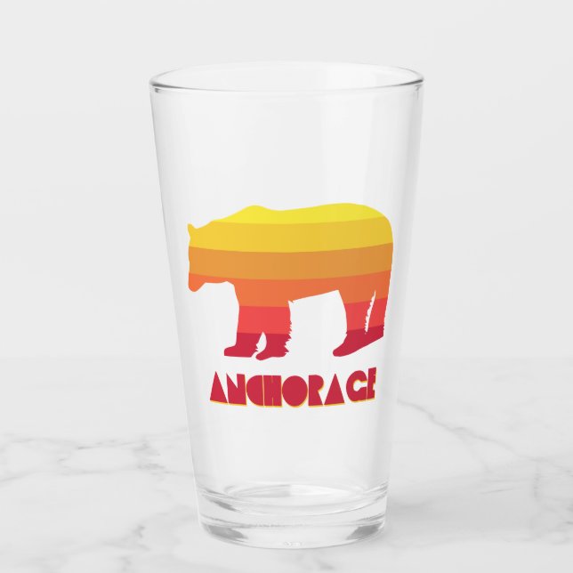 Verre Ancre Ours arc-en-ciel de l'Alaska (Devant)