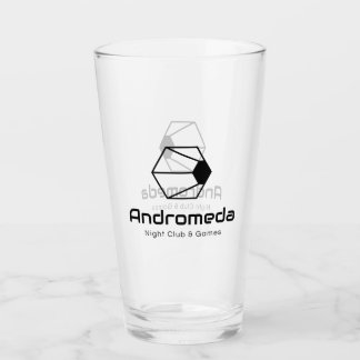 Verre Andromeda (noir sur transparent)