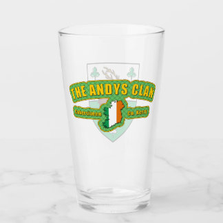 Verre Andys Clan Pint Glass