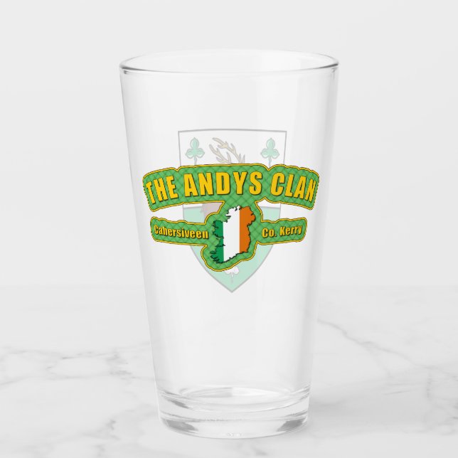 Verre Andys Clan Pint Glass (Devant)