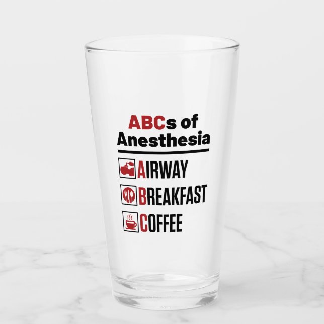 Verre Anesthésiologiste Anesthésiologie Docteur Nurse Fu (Devant)