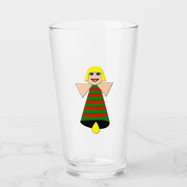 Verre Ange de Noël Bell (Devant)