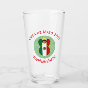 Verre Ange Mexicain Cinco de Mayo Personnalisé