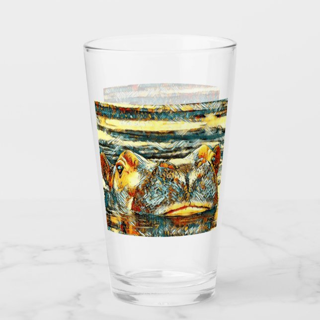 Verre AnimalArt_Hippo_001 (Devant)
