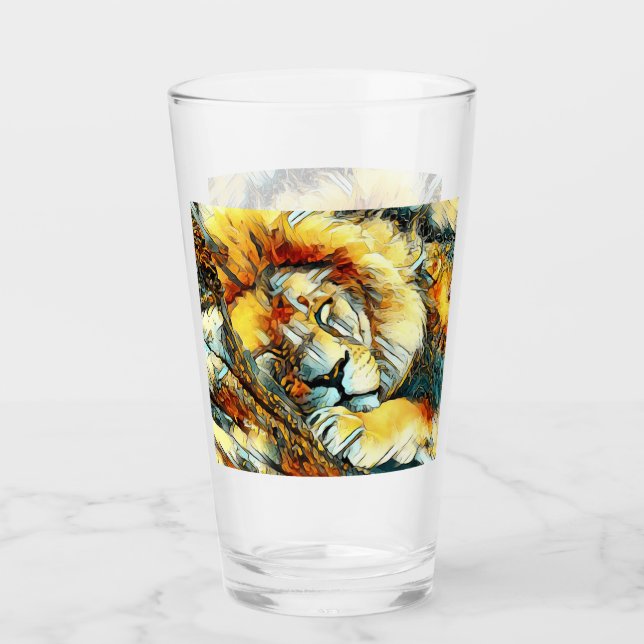 Verre AnimalArt_Lion_003 (Devant)