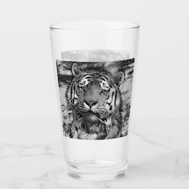 Verre AnimalArtBW_Tiger_004 (Devant)