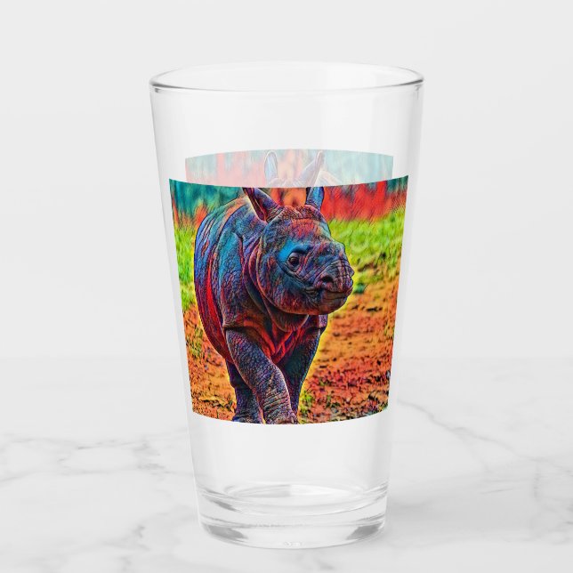 Verre AnimalColor_Rhino_001 (Devant)