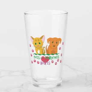 Verre Animaux de laisser des empreintes digitales