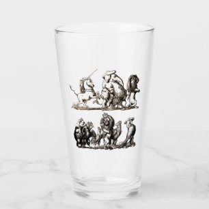 Verre Animaux Mignons Art Licorne Éléphant Lion Zoo