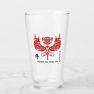 Verre Année chinoise du boeuf Boire l'année personnal