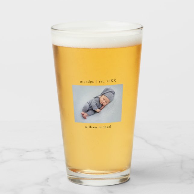 Verre Année du grand-père Établissement du nouveau grand (Devant (rempli))