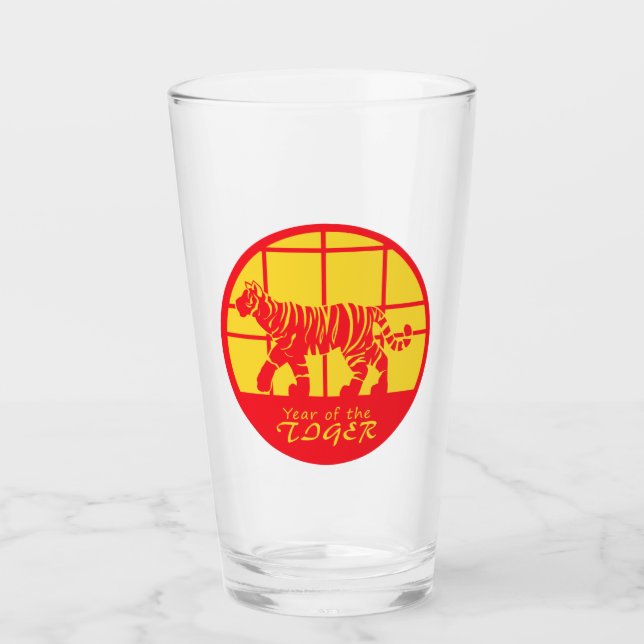 Verre Année du tigre (Devant)