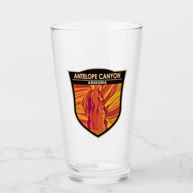 Verre Antelope Canyon Arizona Travel Art Vintage (Devant)