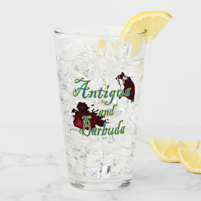 Verre Antigua-et-Barbuda (Dos glace)