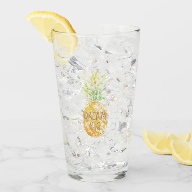 Verre Aqua Yellow Pineappé Gold Dream (Devant glace)