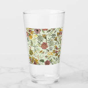 Verre Aquarelle Florale Fleurs d'abeille Élégante Modern