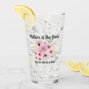 Verre Aquarelle Florale MÈRE DE LA FÊTE MARINE