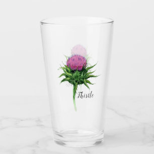 Verre Aquarelle violet chardon