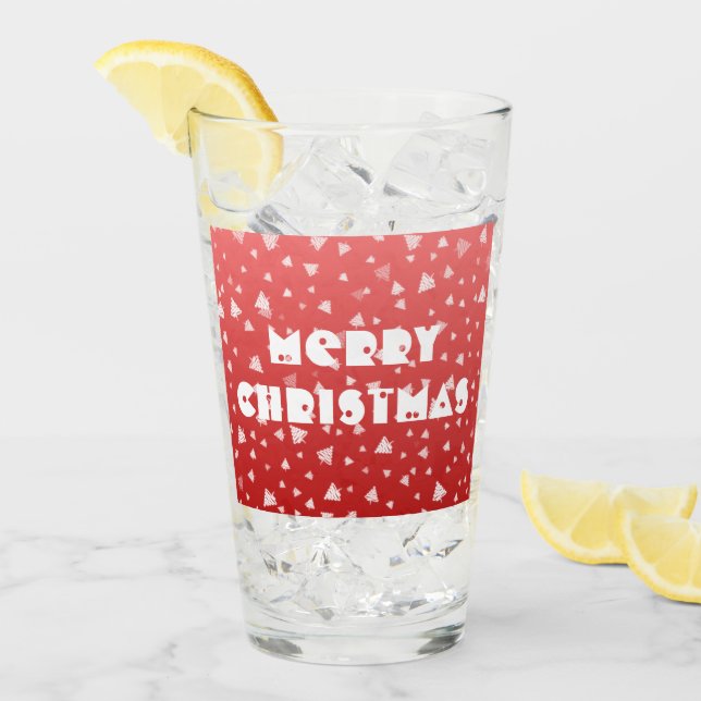 Verre Arbre de Noël (Devant glace)