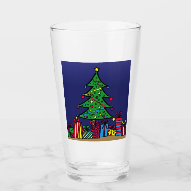 Verre Arbre de Noël (Devant)