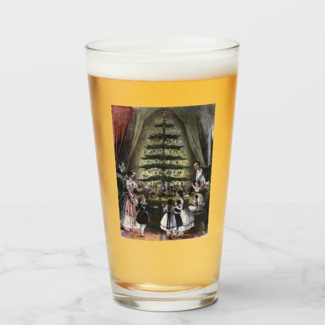Verre Arbre de Noël de la reine Victoria (Devant (rempli))